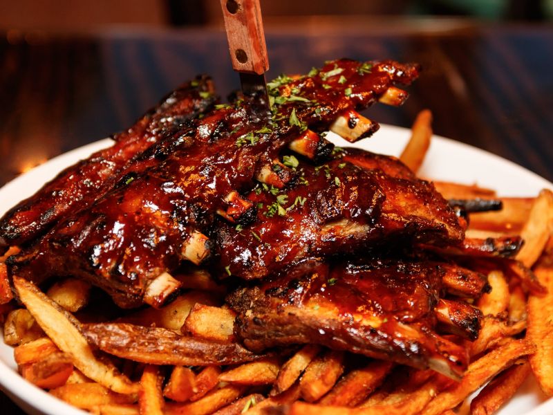 ribs and fries